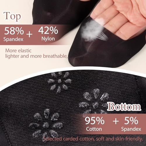 Yilanmy Womens No Show Socks 5 Pairs Low Cut Liner Non-Slip Invisible Loafer Socks for Flats2