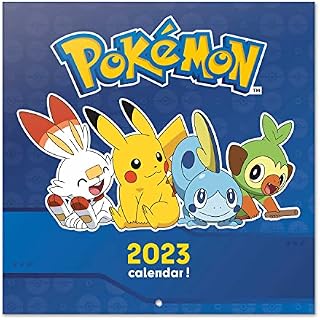 Official Pokemon Wall Calendar 2023 12" x 12" FSC®| 12 Month Planner | Square Wall Calendar 2023 | Family Planner Calendar 2023 | Pokemon Calendar 2023 | Pokemon Gifts | Free Pokemon Poster