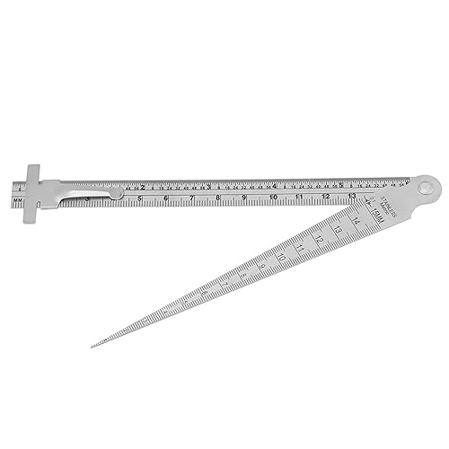 Medición dimensional de la herramienta de inspección del agujero de la regla de profundidad del indicador de la brecha de la forma cónica de la