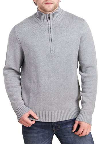 IZOD Men's Solid 1/4 Zip Sweater