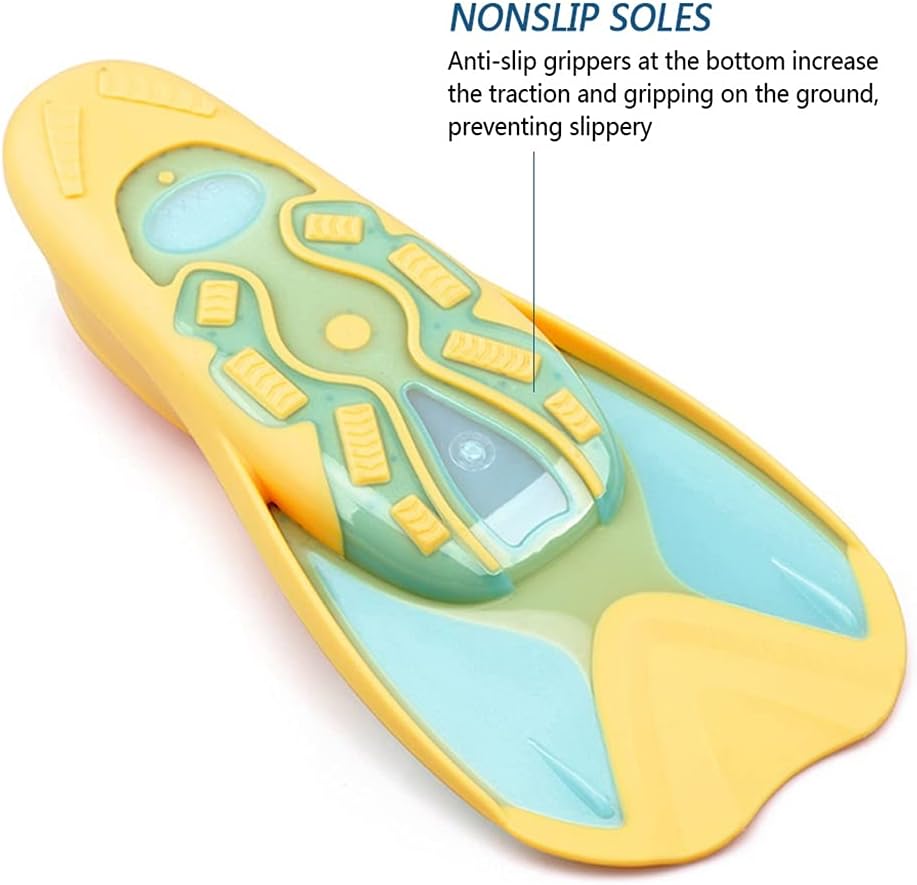 Kids Snorkeling Diving Swimming Fins Short Light Swim Fins Flippers Diving Foot Flippers for Swimming Snorkeling Training