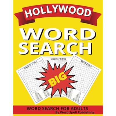 Hollywood Mega Search: Challenge your brain with 100 engaging and challenging word Hollywood related searches