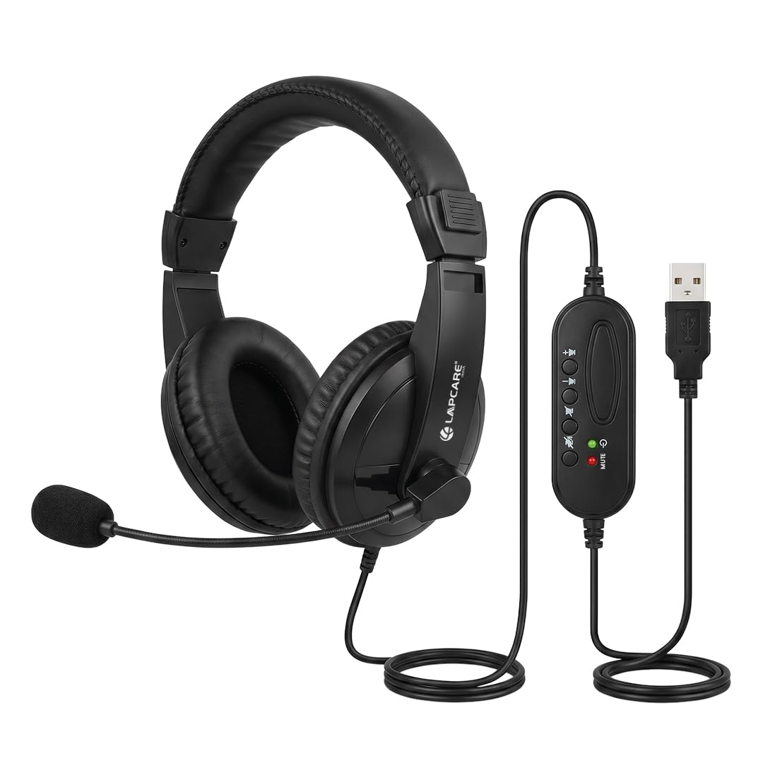 LAPCARE LHP-400 Over-Ear Wired Headphone at ₹749 (42% Off)