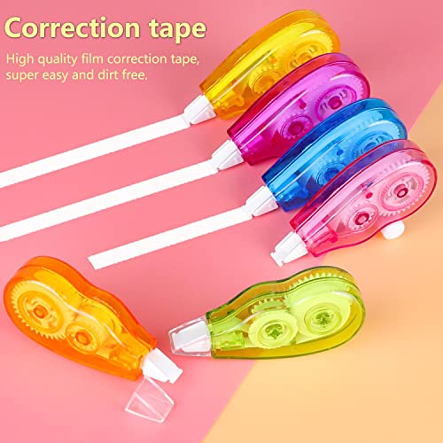 Unvtap Korrekturroller 12pcs Korrekturmaus Mini Regenbogen-Korrekturroller maus, Korrekturband für Studenten Kinder, im Büro Arbeitendes Personal