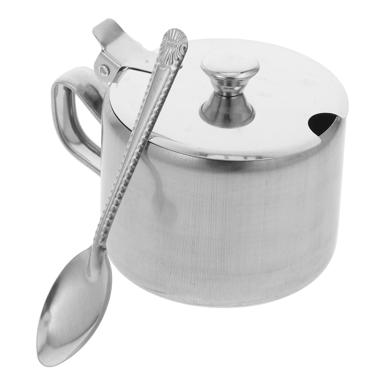 MAGICLULU Barattolo Di Spezie Contenitore Per Lo Zucchero Della Fattoria Pentola Per Condimenti Con Coperchio Sale Zuccheriera in Acciaio Inox Zuccheriere Silver Acciaio Inossidabile