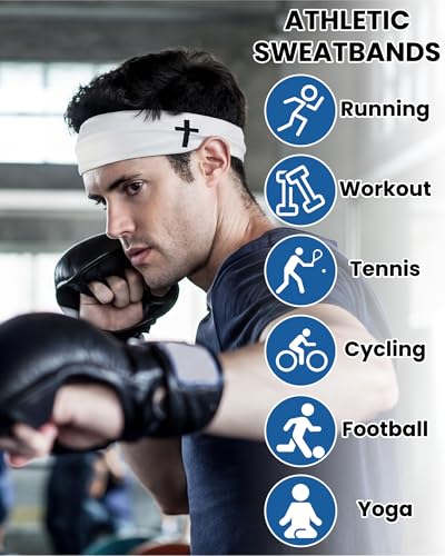 Image of Shihanee 6 Pcs Christian Headbands for Men