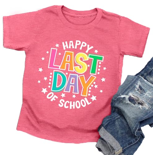 Toddler Last Day of School Shirt Boys Girls End of School Kids T-Shirt Students Graduation Summer Tees Tops2