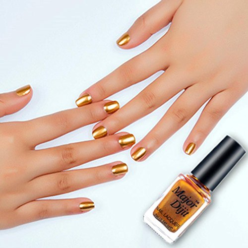 Toamen Espejo Esmalte De UñAs De Acero Inoxidable En Color Metalizado (C)