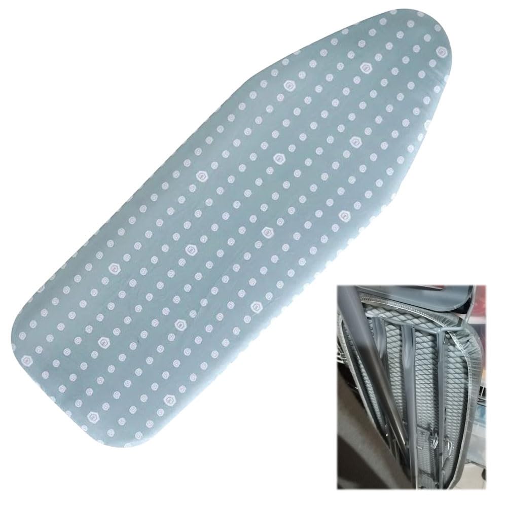 IkErna Ironing Board Covers 90X31/100X34/110X40Cm Replacement Cover for Heavy Duty Iron Board,100% Cotton,Scorch and Stain Resistant/C/100X34Cm