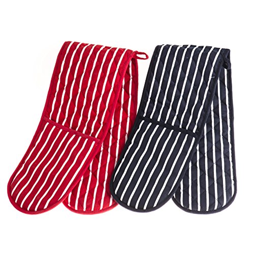 Guanto da forno doppio Navy & White