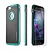 iPhone 6 Case, iPhone 6s Case PowerMoxieÂ [SLIM DURABLE DESIGN] with Tempered Glass Screen Protector heavy duty Cover for iPhone 6/6s - Teal Black