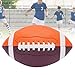 SUNGOOYUE Official Size Football, Youth Football Official Size with Pebble Grip Laces PVC Rubber Material Complete Set Including Air Needle and Ball Net for Training Practice