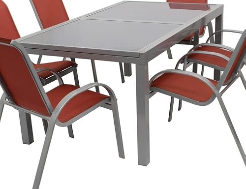 Ausziehbarer Gartentisch PISA 140/200×90 cm von DEGAMO