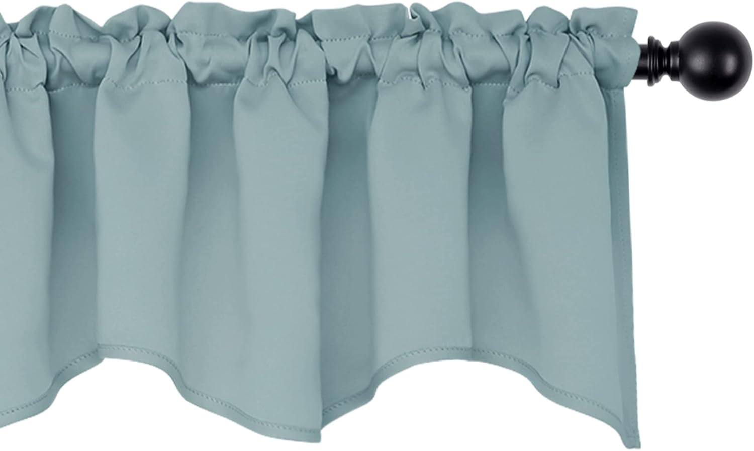 Deconovo Blue Valances for Living Room, Bathroom Valances