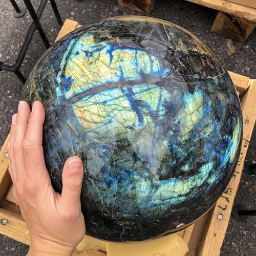 Labradorite Sphère 8cm contre le Stress pour Espace Zen - 3