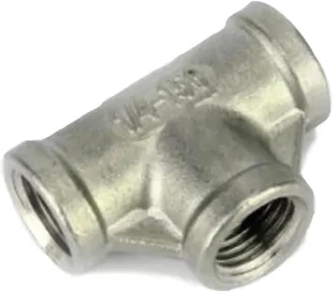 Stainless Equal Tee with Internal 1/4 BSPT Thread