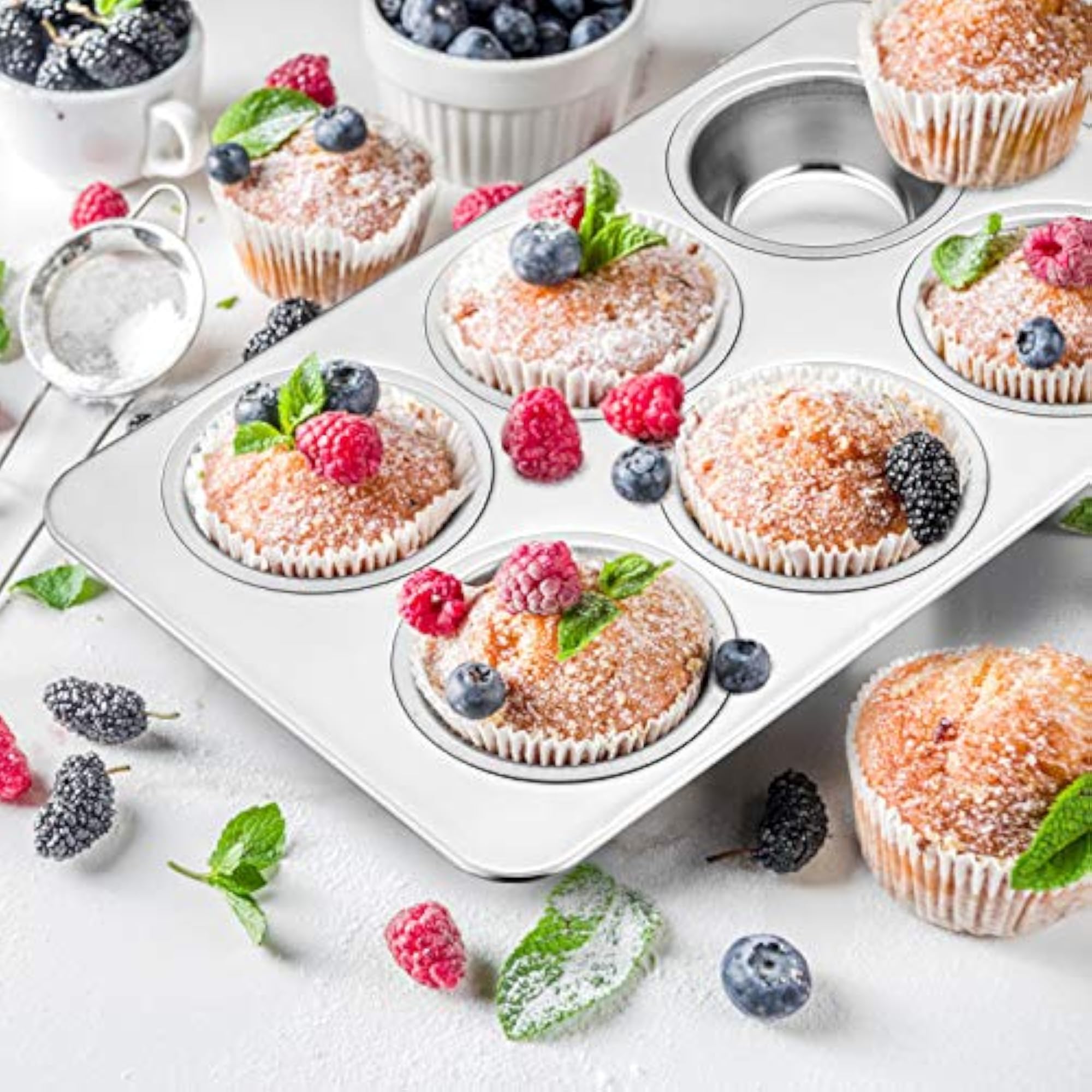 6-Cup Muffin Pan Set for Baking Delicious Treats