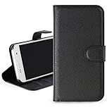 OKULI Executive Leather Wallet Cover Slim Protective Case For Samsung Galaxy S4 19500 19505 19506 in Black