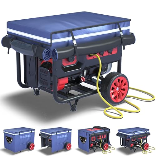 Generator Covers While Running, 28X20X20 inches, Top Can Be Opened for Refueling, Heavy Duty Waterproof Generator Covers, Made of Double-Layer Material, for 3000W-5000W Frame Type Generators