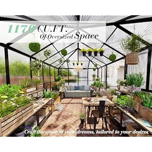 Jocisland 16x12x9.5 FT Polycarbonate Greenhouse- 6 FT Wall Height Outdoor Aluminum Greenhouses with 2 Ventilation and Rain Gutter, Double Doors with Hook, Walk-in Greenhouse for Backyard Garden Jocisland 16x12x95 FT Polycarbonate Greenhouse 6 FT Wall Height Outdoor Aluminum Greenhouses with 2 Ventilation and Rain Gutter Double Doors with Hook Walk in Greenhouse for Backyard Garden