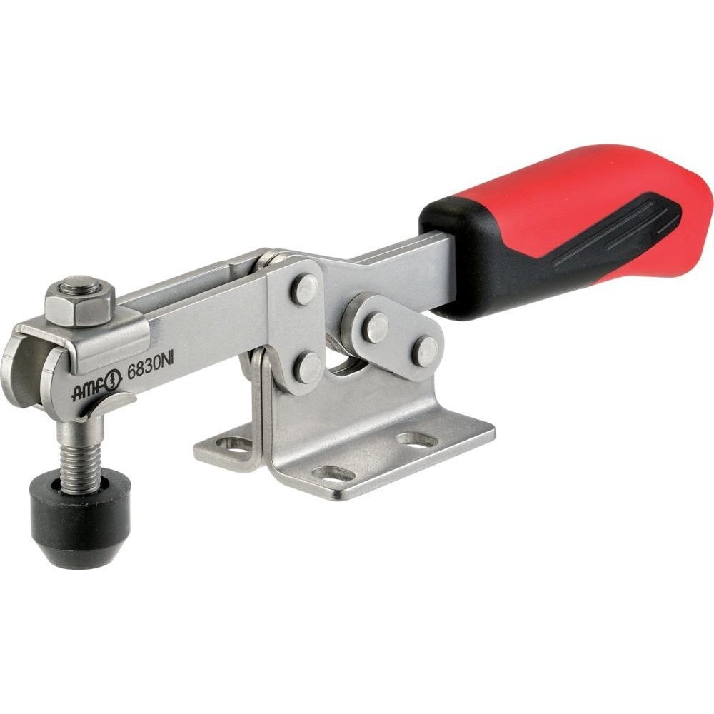 Amigo 95208 Konik polny ciągnięty 6830NI model 3 z poziomą podstawą, srebrny/czerwony