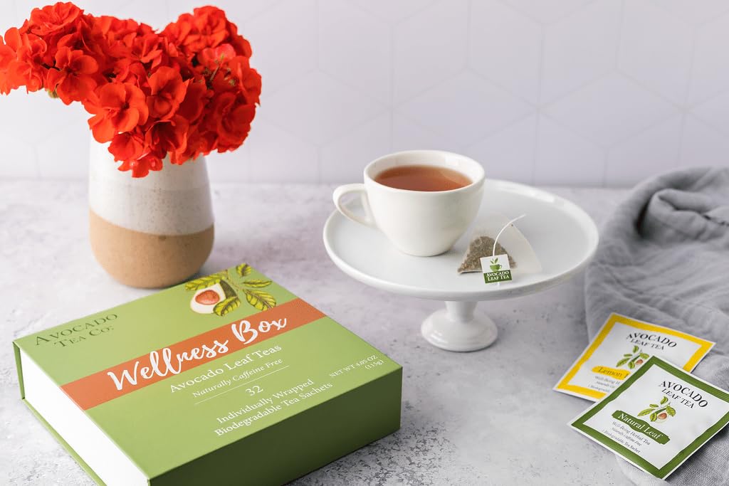 Avocado Leaf Tea Wellness Variety Pack | Herbal Tea | Naturally Caffeine Free | Antioxidants | 32 Servings | Healthy Aging