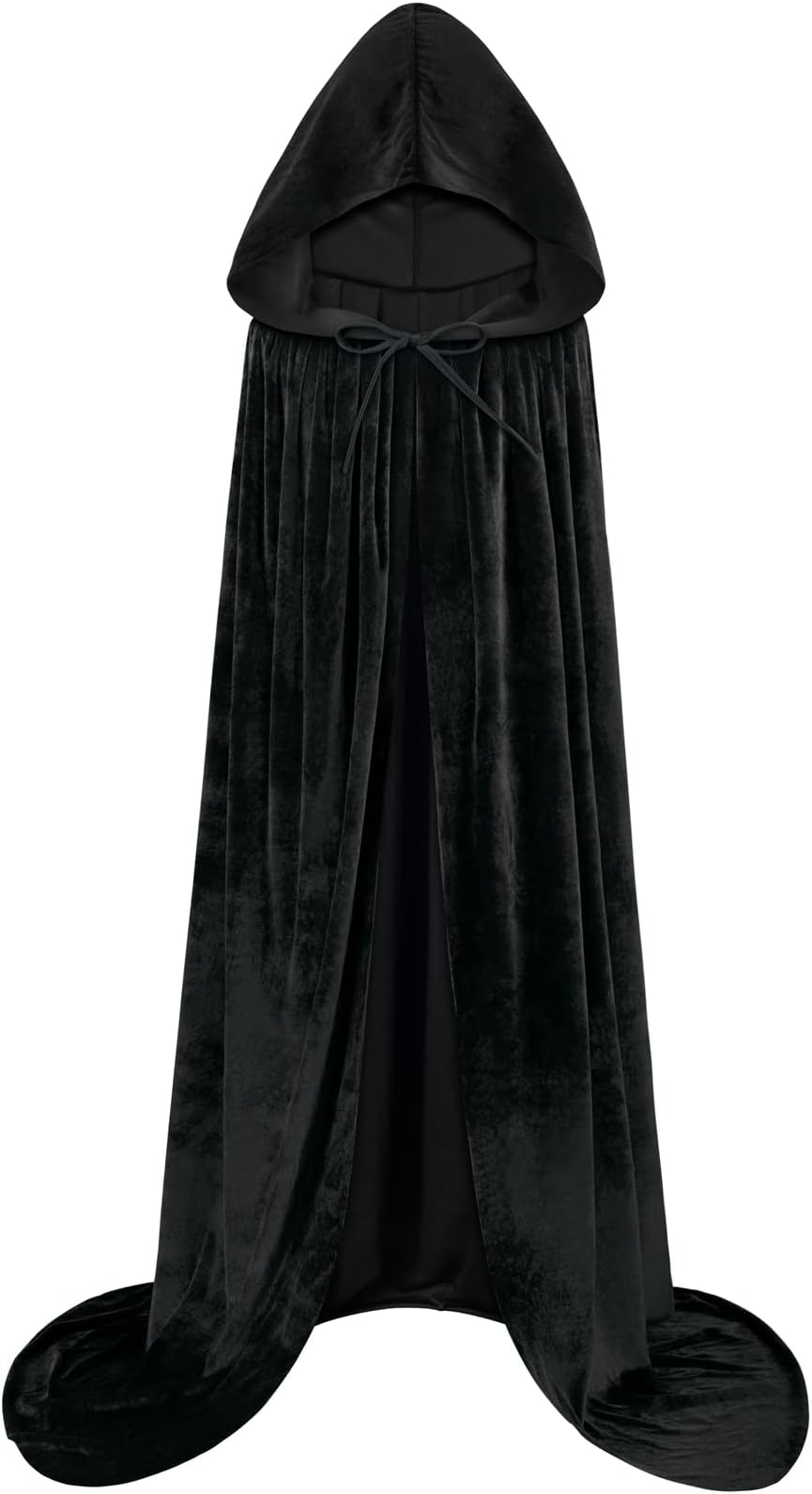 Hooded Cloak Velvet Cape with Hood Halloween Capes Women Witch Costume Vampire Cloak Wizard Robe Men Cosplay Costume