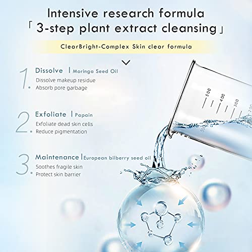 Kimtrue Cleansing Oil,Mekeup Remover, Oil-Based Facial Cleanser Gentle Makeup Removal,Deep Cleansing Of Pores, Nourishing The Skin,Refreshing Fragrance Free-5.07 Fl Oz #TOP3