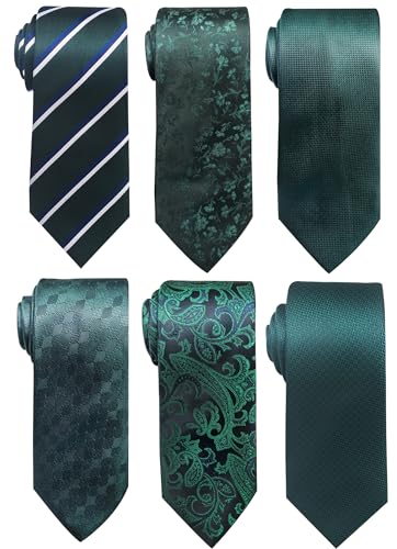 Image of Passabin Tie For Men Necktie Woven Jacquard Neck Ties Set 6 PCS