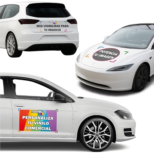 Vinilo Personalizado para Vehículos Comerciales, Rotulación Profesional para Coches de Empresa, Diseño a Medida, Adhesivo Promocional para Negocios