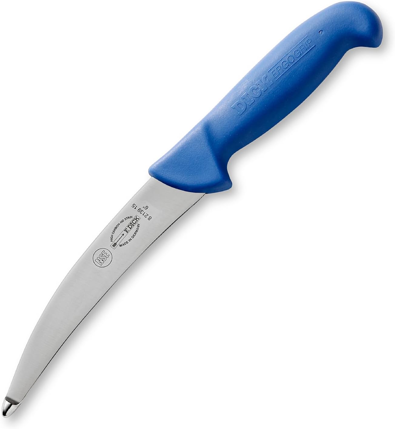 F. DICK Blockmesser ErgoGrip – 26 Cm Klinge, X55CrMo14 Stahl, Rostfrei, 56 HRC