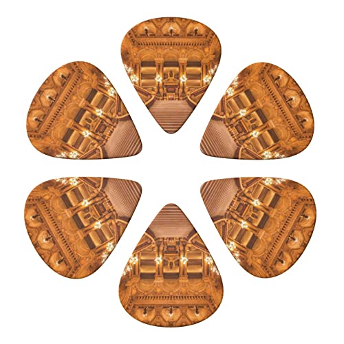 Vintage Palace Lot de 6 médiators imprimés pour guitare acoustique et guitare électrique - Les Beatles, Paul McCartney, John Lennon, RIngo Starr, George Harrison Vintage Palace Lot de 6 médiators imprimés pour guitare acoustique et guitare électrique – Image 5
