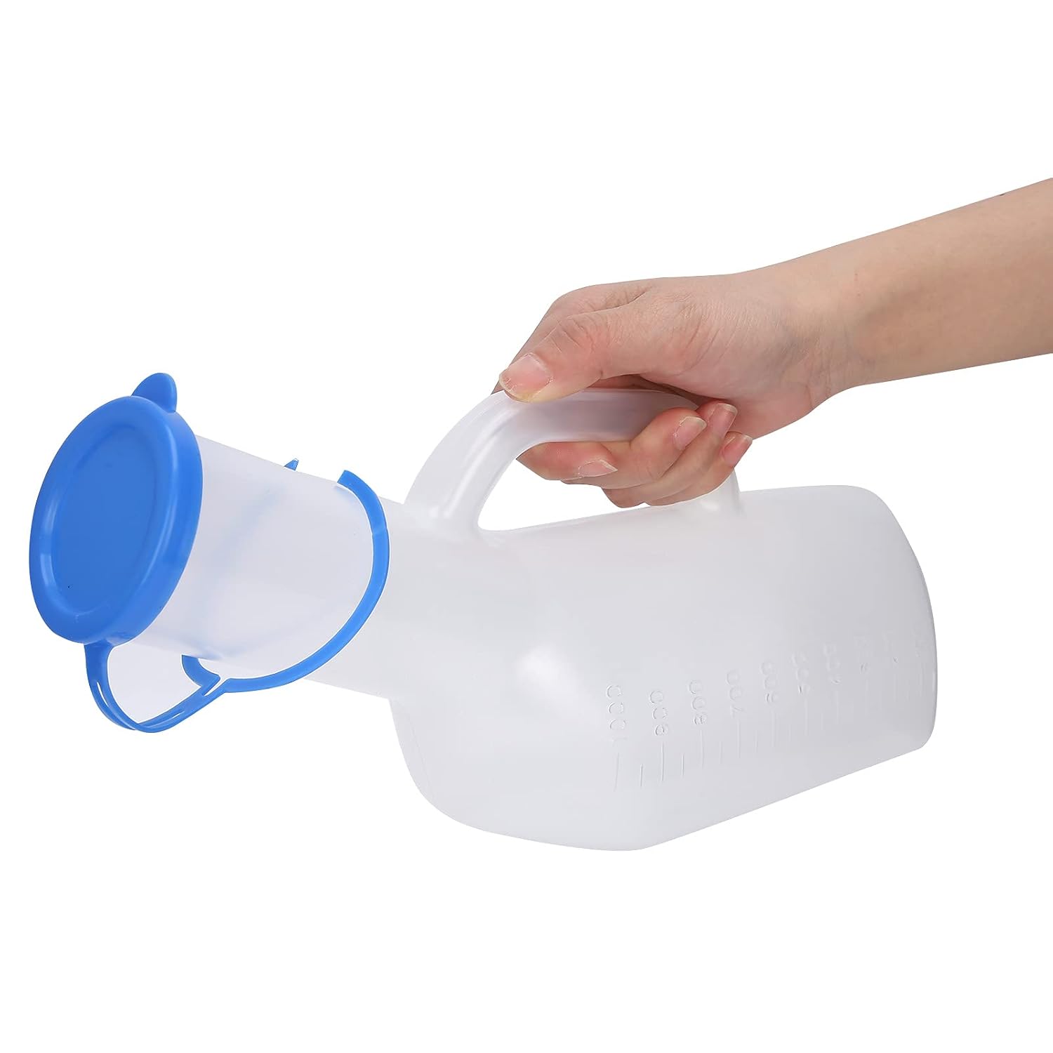 Men Plastic Urinal Male Elderly Bedridden Patient Urine Pee Bottle 1000ml Large Capacity Portable Practical Health Care Tool for Home Travel Hospital