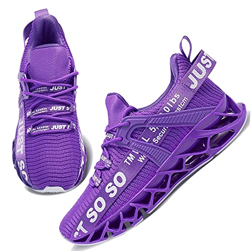 Women's Walking Shoes Non Slip Best Casual Running Training Workout Sneakers,Purple,Us 8 #TOP6
