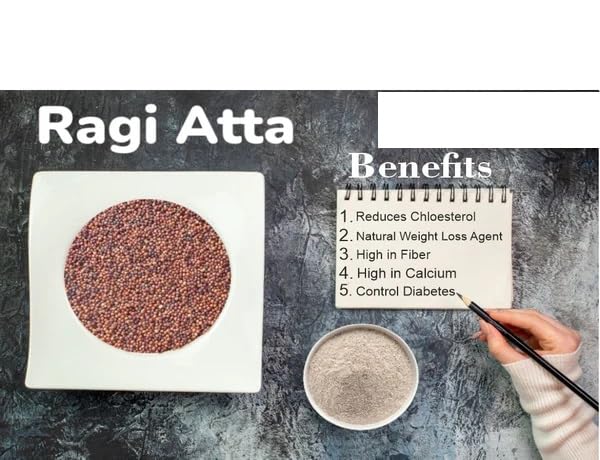 The Zoava Foods Co. Raggi Floor, 500 grams (Madua/Nachni aata)| 100% Natural | Fibre, Protein and Iron Rich | Nutrient-rich food 1