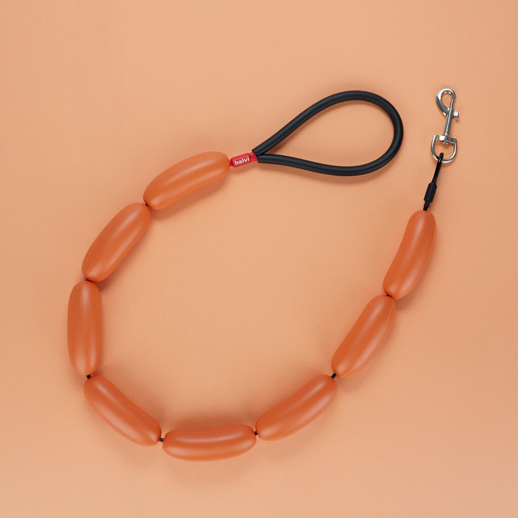 Balvi Guinzaglio cane Hot Dog Colore marrone Trendy guinzaglio per passeggiate con stile Plastica 110