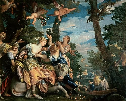 Toile L'Enlèvement d'Europe de Paolo Veronese - Impression Murale Salon 60x90cm
