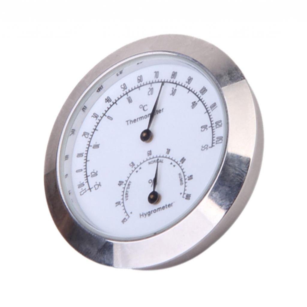 Silver Round Thermometer And Hygrometer For Guitar Violin Case-picture-33