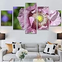 SIGNWIN 5 Panel Canvas Wall Art Flora Snapshot for Home Decorations Ready to Hang - 60