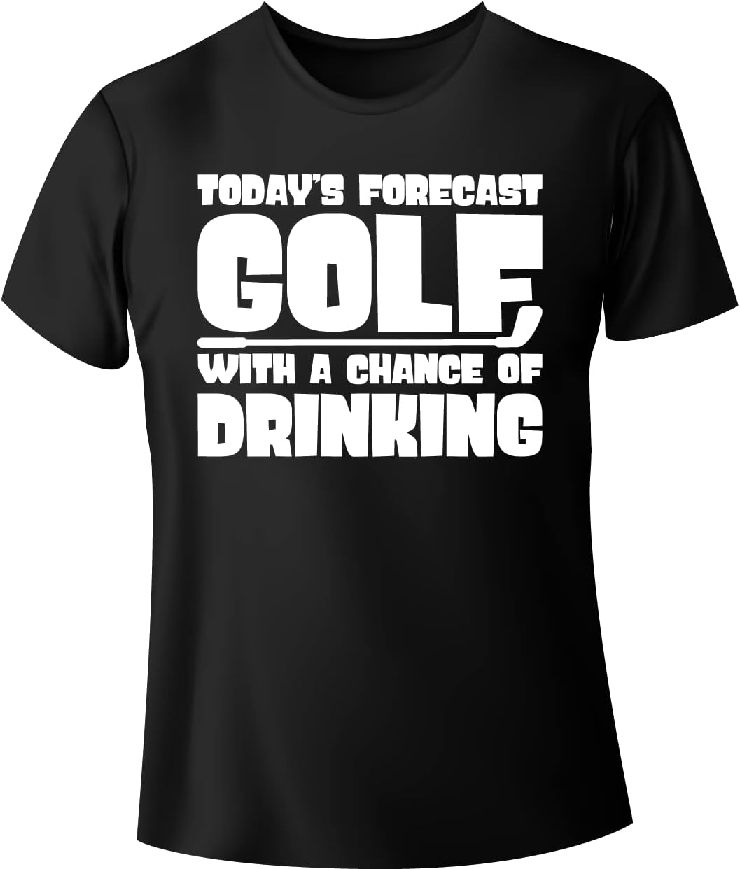Emirates StreetwearToday's Forecast Golf With A Chance Of Drinking - Golf Shirt, Funny Golfing Tee, 100% Cotton