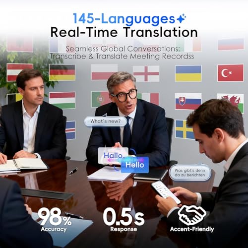 GetD 2026 AI Glasses for Men & Women, Smart Glasses Powered by ChatGPT with 145-Language Translation, Blue Light Filtering, Polarized & Photochromic Lenses, 11H Music Play for Travel and Daily Use - Image 5