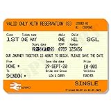 billet train lausanne paris cff 10 articles personnalisés (n'importe quel motif)