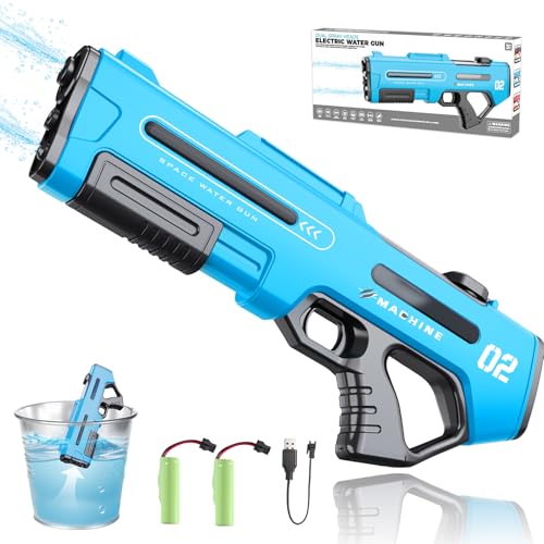 Electric Water Gun,Water Gun with Automatic Reload & 3 Shooting Modes,Powerful Squirt Gun Blaster...