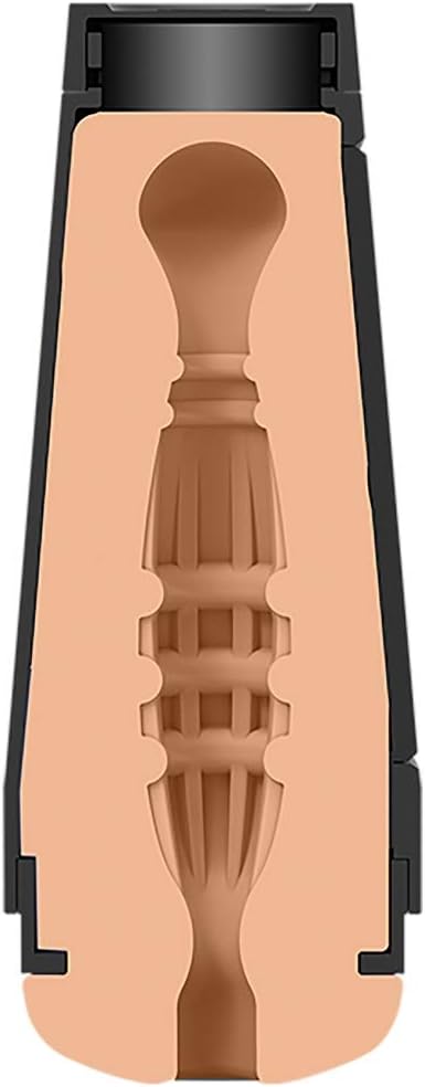 Doc Johnson Man Squeeze - Stud - Discreet Premium ULTRASKYN Stroker - Squeeze Plate for Precise Pressure - for Adults Only, Male Masturbator, Ass, Vanilla