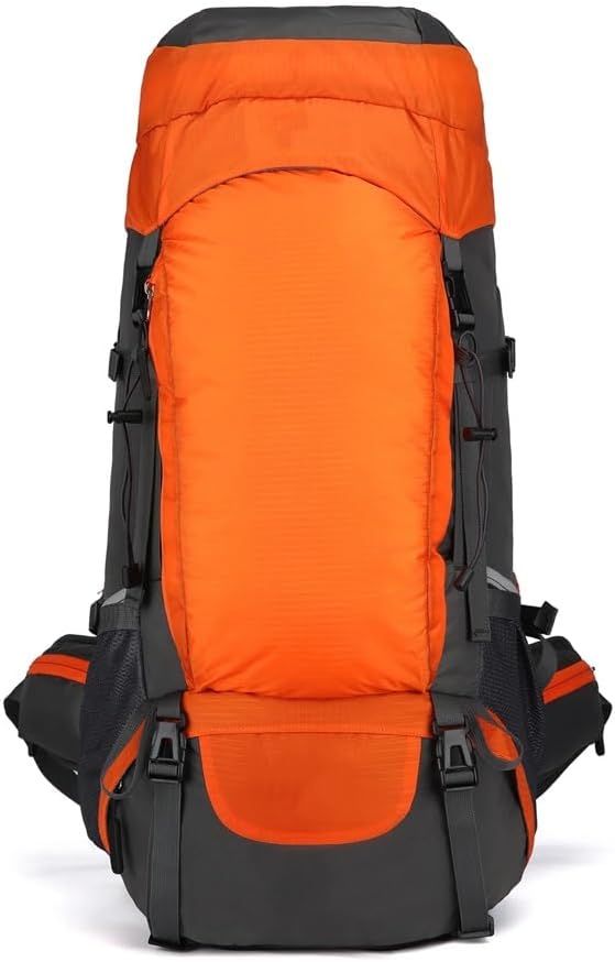 65L Water-resistant Hiking Backpack with Rain Cover Outdoor Sport Travel Daypack For Camping Touring Climbing