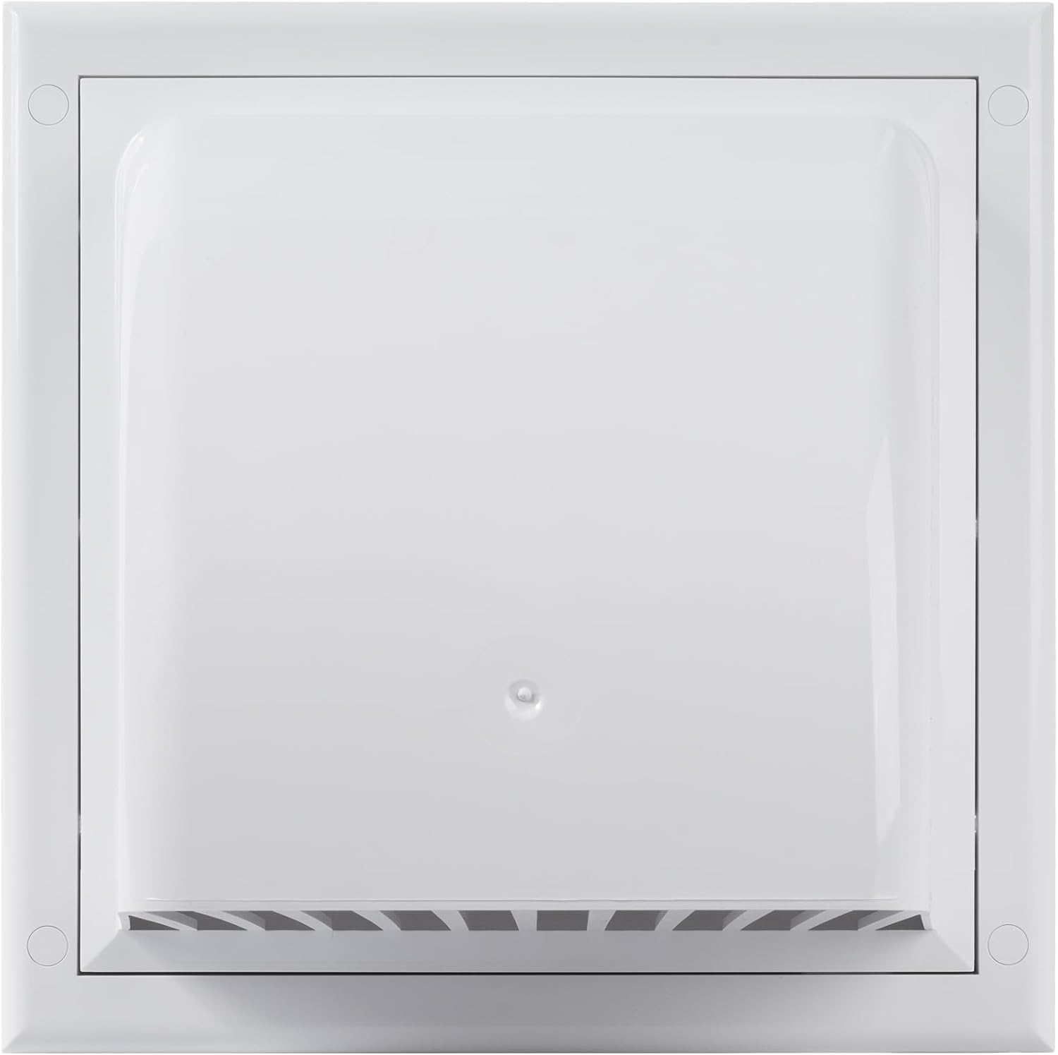 ECOPRO VENT 150mm White Vent Covers - ABS Cowled Extractor Fan Vent Cover with Back Draught Shutter, Ventilation Grille, Fits Inside Wall or Duct - Wall Vent Cover External - Tumble Dryer Vent Cover