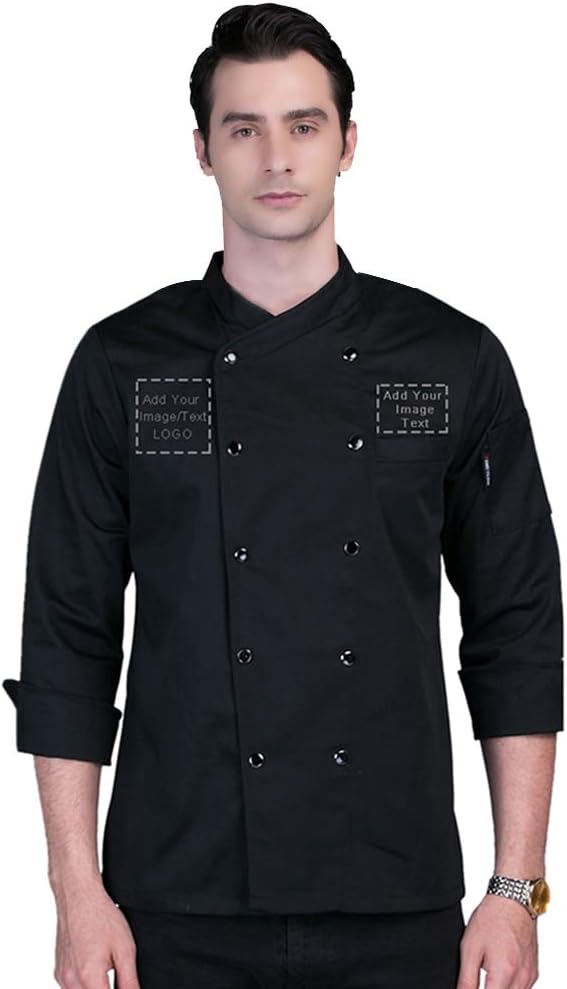 Personalized Customized Chef Jacket Hotel Kitchen Restaurant Chef Coat Printing Chef Uniform