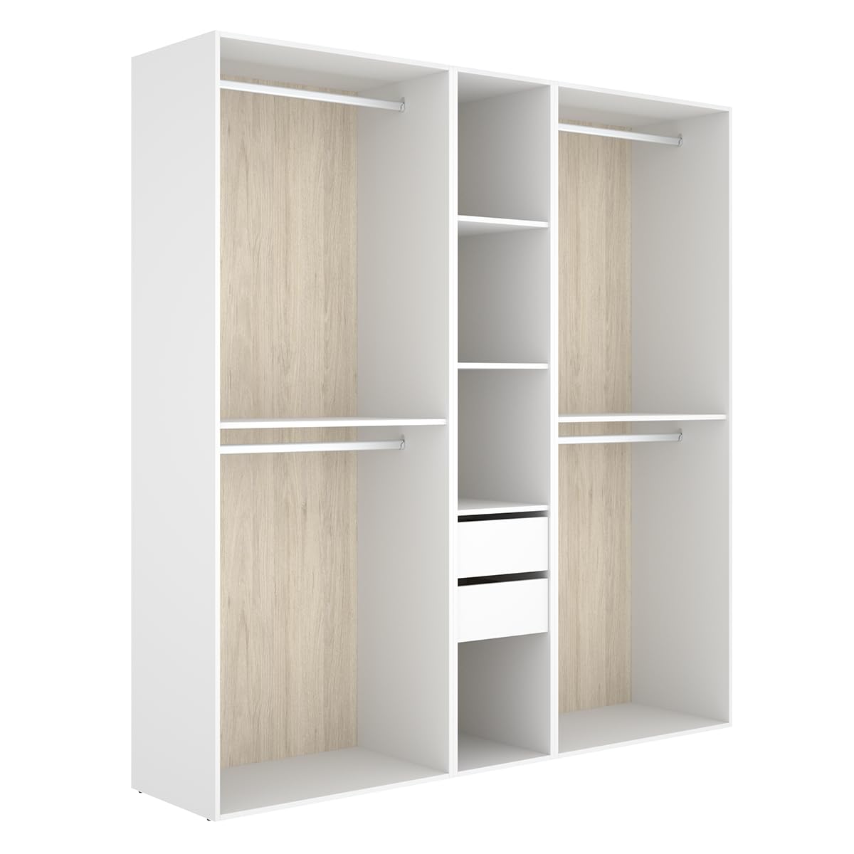 DEKIT Grupo RIMOBEL-Conjunto Armario-VESTIDOR con Trasera Reversible