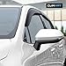 CLIM ART Incredibly Durable Rain Guards Compatible with Toyota Corolla 2020-2026 Hatchback, Original Tape-on Window Deflectors, Vent Deflector,Window Visors, Car Accessories,4pcs. - 420212
