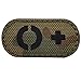 2 Pack Infrared IR Blood Type O+ Positive POS Reflective Patches, Emblem Tactical Morale Military Badges with Hook Loop Fastener Backing